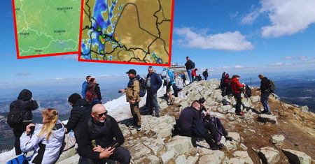 Pogodowe rozerwanie Polski. Zobacz mapy na 10 dni
