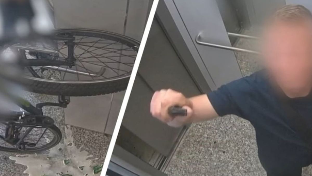 Wandale niszczą windę w jednej z lubińskich kamienic.