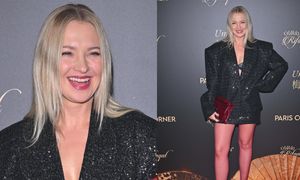 Barbara Kurdej-Szatan w mini i czerwonych rajstopach posyła uśmiechy na premierze perfum. Gustownie? (ZDJĘCIA)