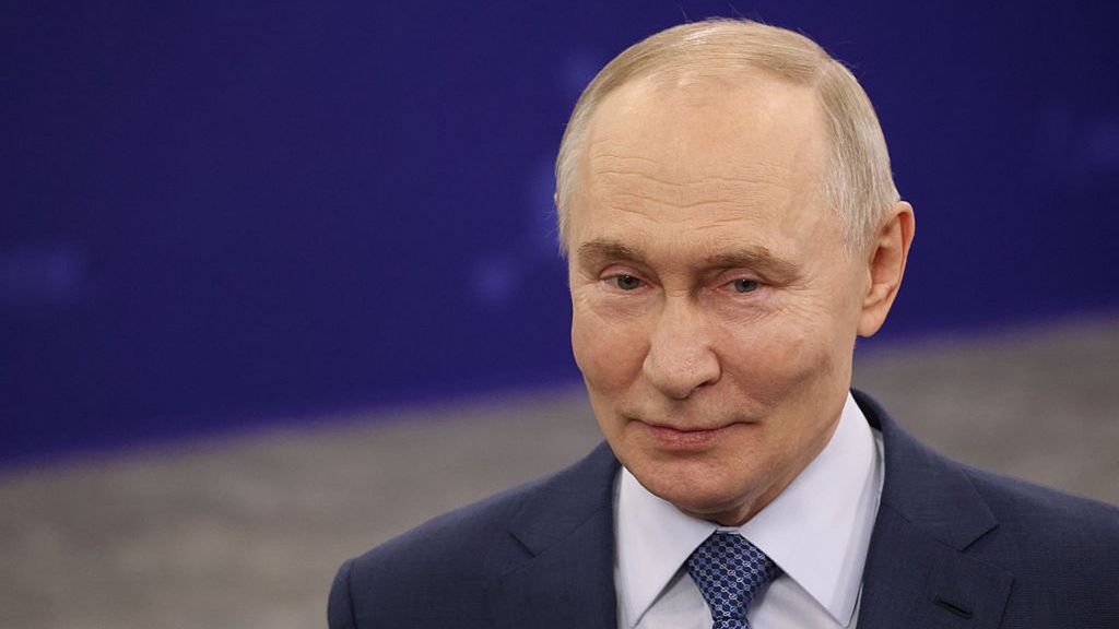 Vladimir Putin Visits The Moscow Institute Of Physics And Technology in Dolgoprudny
DOLGOPRUDNY, RUSSIA - JANUARY 23: Russian President Vladimir Putin talks to students while visiting the Moscow Institute Of Physics And Technology, on January 23, 2026, in Dolgoprundy, Russia. Putin visited the MIPT, also known as PhysTech, a public research university, located near Moscow, which prepares specialists in theoretical and applied physics, applied mathematics and related disciplines. (Photo by Contributor/Getty Images)
Contributor