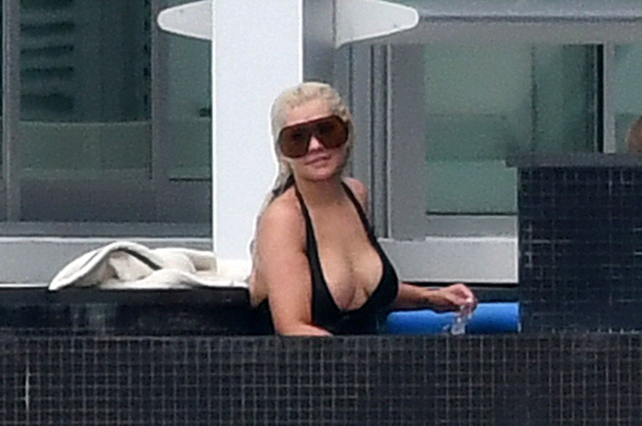 Christina Aguilera z rodziną