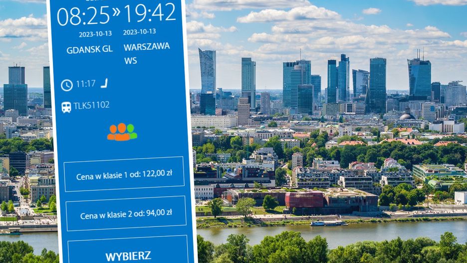 Pociąg TLK Biebrza jedzie z Gdańska do Warszawy ponad 11 godz. 