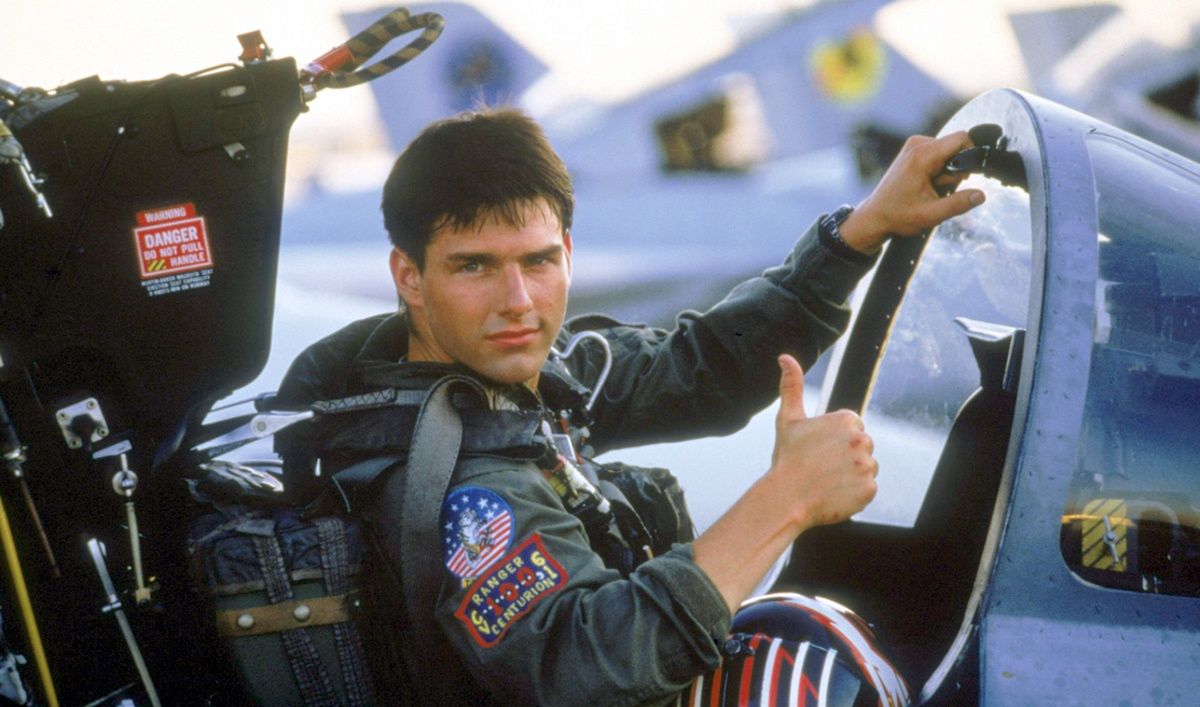 Tom Cruise w "Top Gun" (1986)