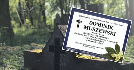 Dziś pogrzeb 15-letniego Dominika. Rodzina ma jedną prośbę