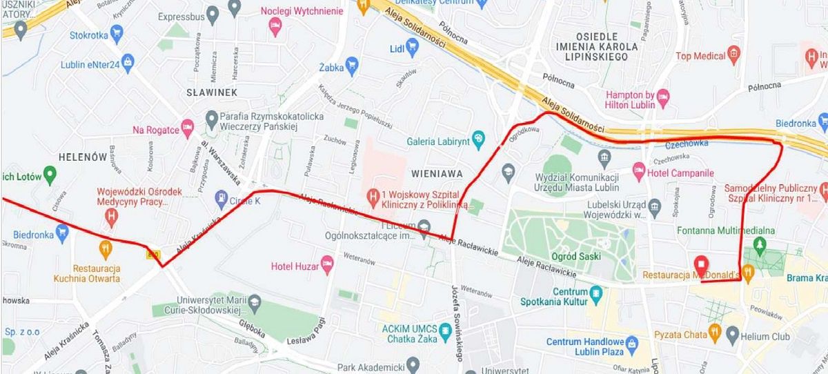 Tour De Pologne 2022: trasa wyścigu Lublin