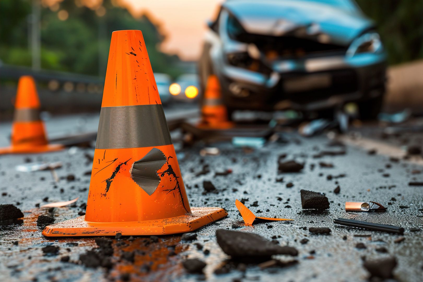 An orange traffic cone amidst debris from a recent car accident, with a damaged vehicle visible in the background, evoking a sense of urgency and caution. emergency response
An orange traffic cone amidst debris from a recent car accident, with a damaged vehicle visible in the background, evoking a sense of urgency and caution.
arslan9458
traffic, cone, accident, car, debris, road, emergency, vehicle, safety, caution, damage, asphalt, blurred, lights, chaos, urban, evening, hazard, scene, warning, orange, motor, crash, incident, wreck, injury, response, alert, repair, detour, transport, work, cleanup, rescue, accident site, traffic safety, emergency response, road incident, vehicle damage, safety precaution, accident awareness, traffic, cone, accident, car, debris, road, emergency, vehicle, safety, caution, damage, asphalt, blurred, lights, chaos, urban, evening, hazard, scene, warning, orange, motor, crash, incident, wreck, injury, response, alert, repair, detour, transport, work, cleanup, rescue, accident site, traffic safety, emergency response, road incident, vehicle damage, safety precaution, accident awareness