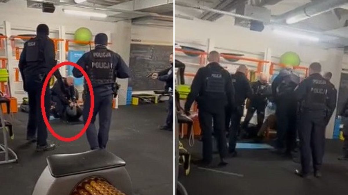 Interwencja policji na jednej z katowickich siłowni.