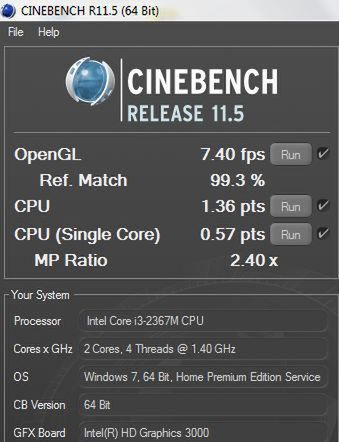 CineBench R11.5 64-bit