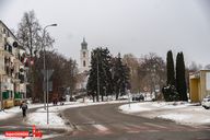 Chodzież, zima, śnieg