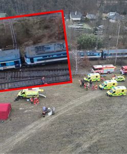 Zderzenie pociągów w Czechach. Dramatyczne nagrania
