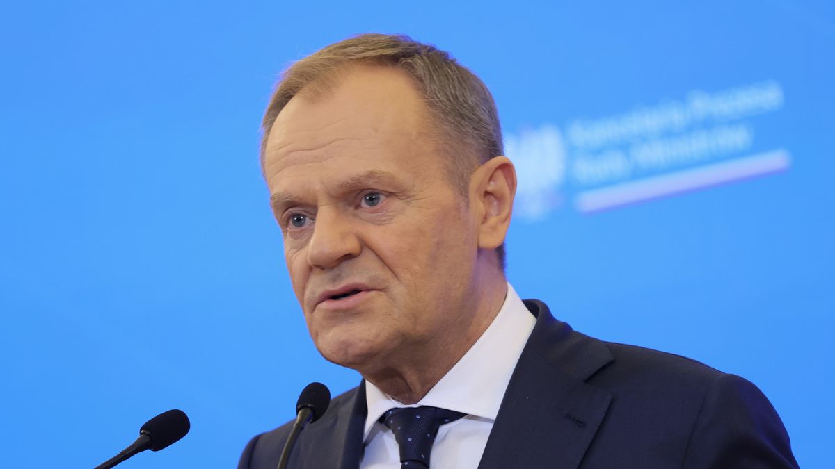 Warszawa, 29.02.2024. Premier Donald Tusk podczas konferencji prasowej w siedzibie Kancelarii Prezesa Rady Ministrów w Warszawie, po zakończeniu Szczytu Rolniczego, 29 bm. (amb) PAP/Leszek Szymański