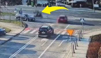 Dwie osoby na motocyklu BMW. Dramatyczny finał. Boli od oglądania