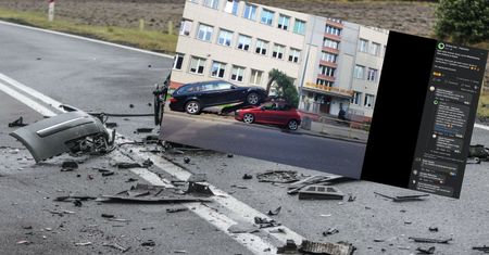 Nietypowy widok w Gdyni. Wyrwał drzewo i staranował auto, bo pomylił biegi