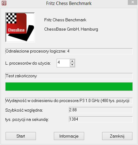 Test Fritz Chess Benchmark