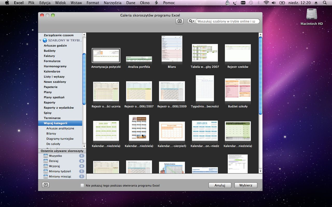Wiele ciekawych szablonów można znaleźć w Internecie