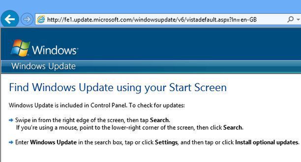Windows 8 - aktualizacje (windowsupdate.microsoft.com)