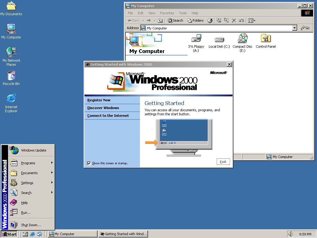 Windows 2000. Niewiele różni się od swojego poprzednika, co nie?