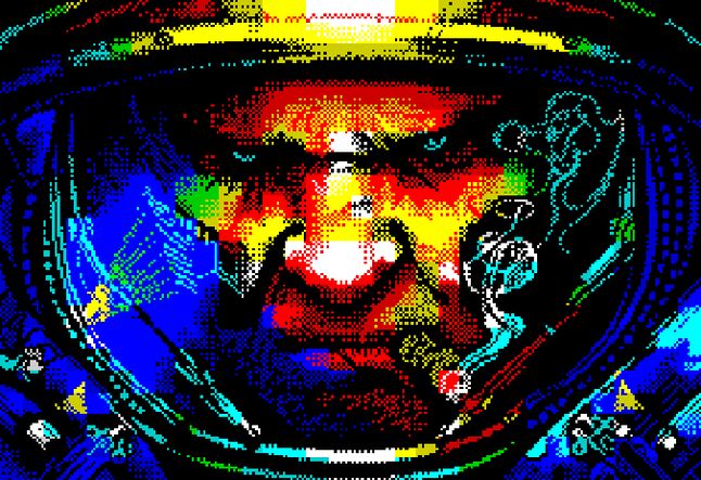 Przykład grafiki scenowej: ZX Spectrum
