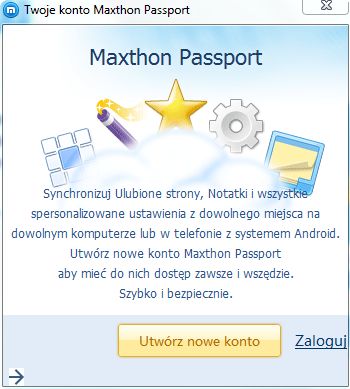 Niedoceniane przeglądarki: Maxthon – przeglądanie z uśmiechem - Maxthon Passport