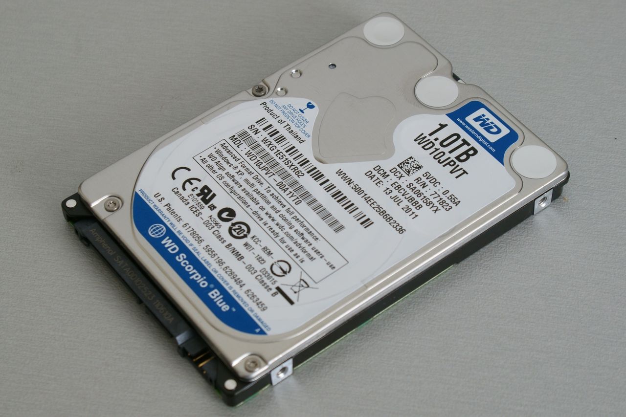 WD Scorpio Blue 1 TB — mały, wielki dysk