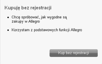 Allegro - zakupy bez rejestracji (cz. 2)
