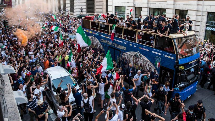 Wzrost zakażeń we Włoszech po finale piłkarskich mistrzostw Europy.