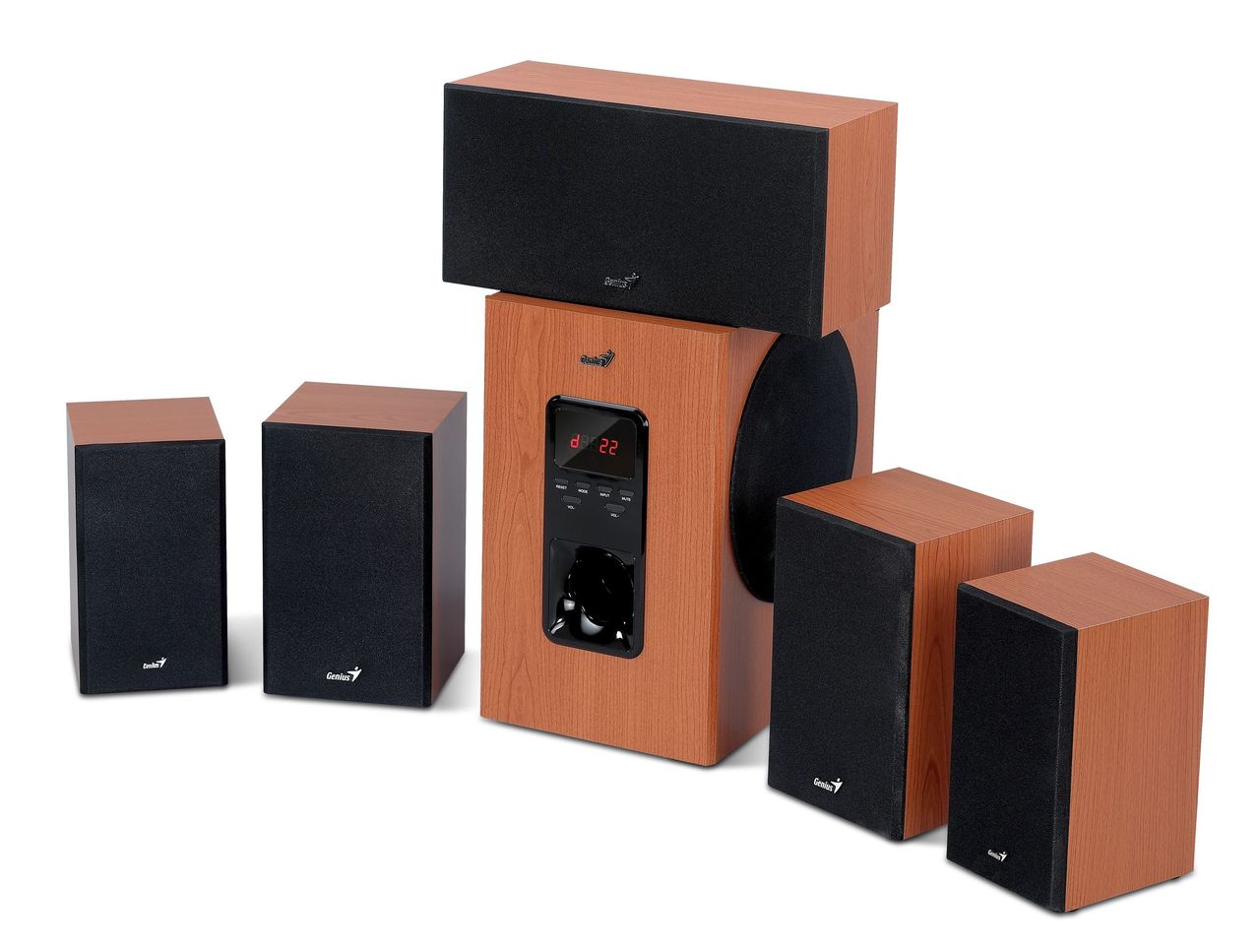 150W w wiśniowym drewnie - nowe głośniki Geniusa