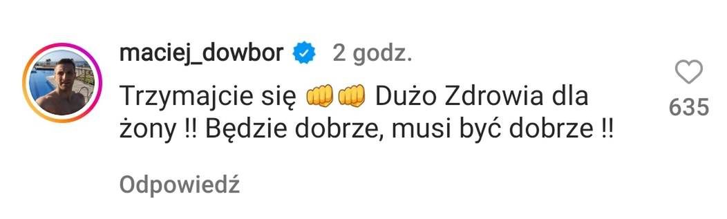 Dawid Kubacki - słowa wsparcia dla skoczka i jego żony