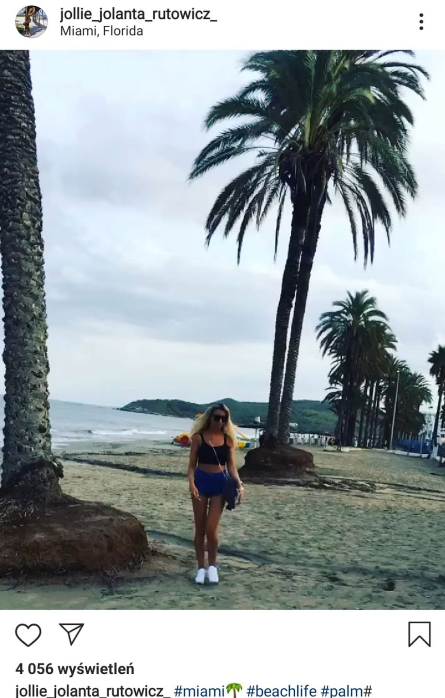Jola Rutowicz na plaży