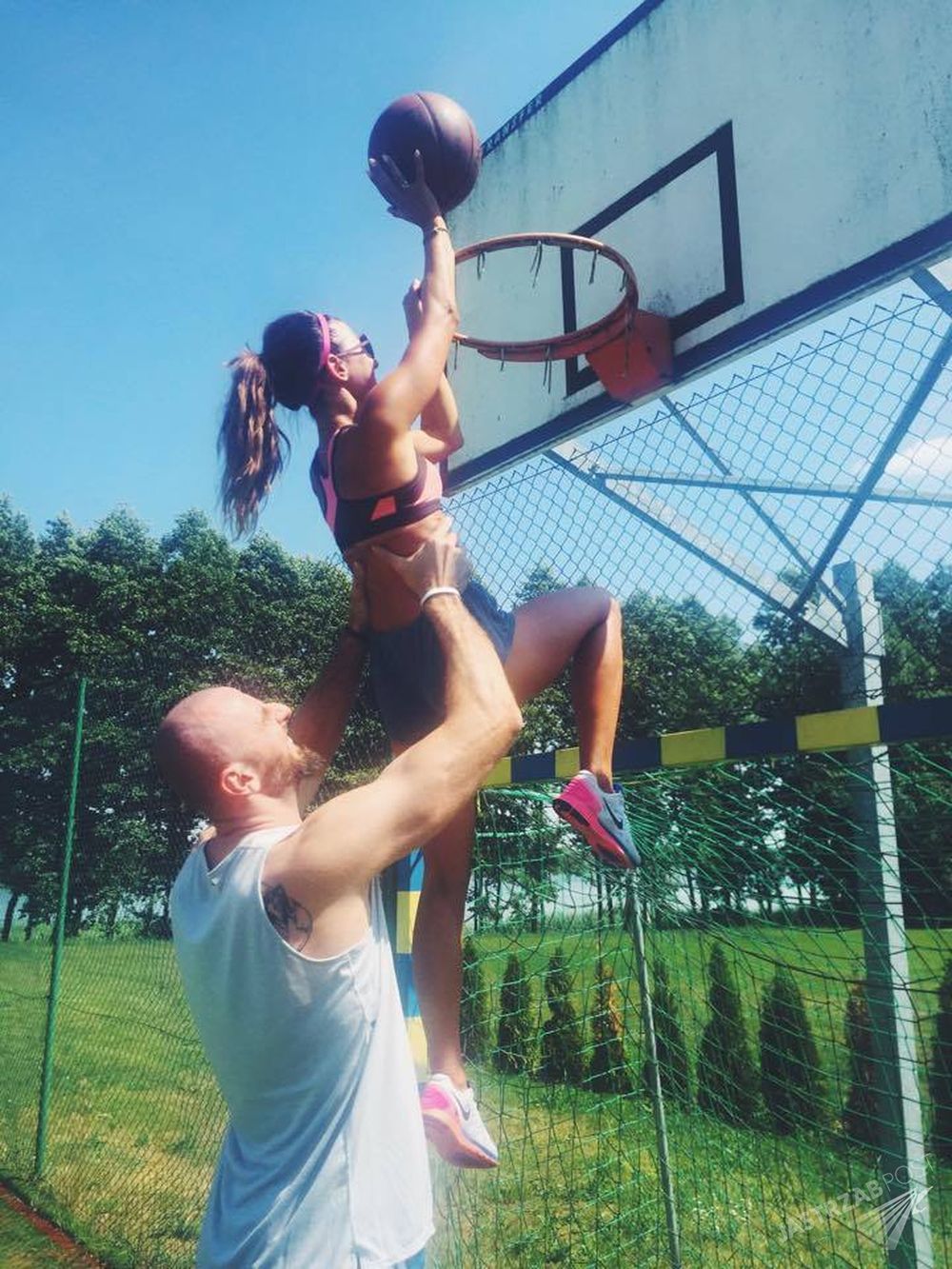 Anna Lewandowska i Marcin Gortat