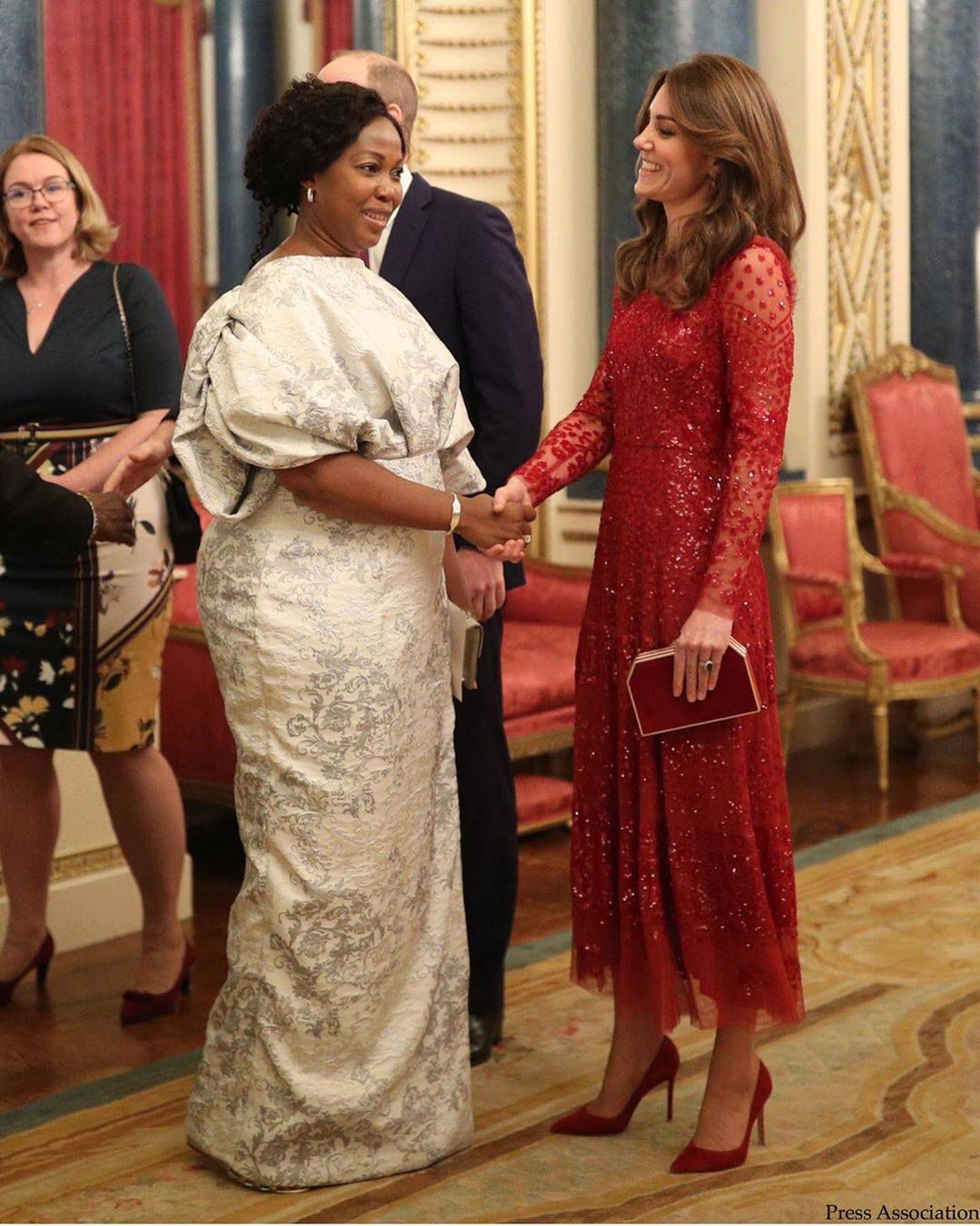 Księżna Kate na przyjęciu w pałacu