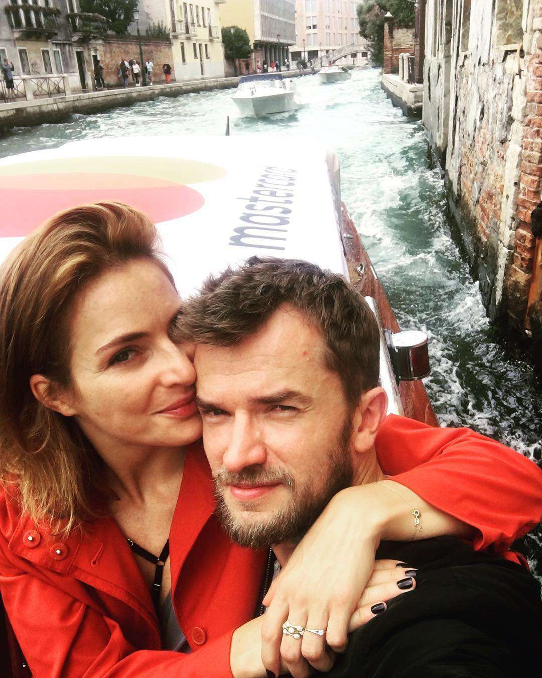 Anna Dereszowska z partnerem w Wenecji