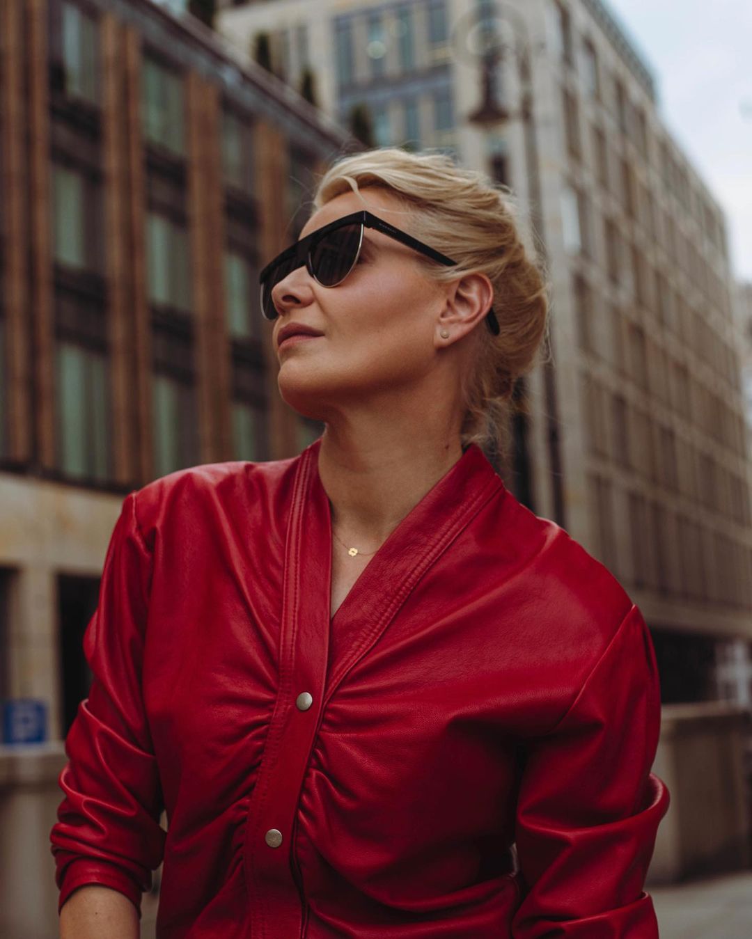 Małgorzata Kożuchowska w czerwonej sukience