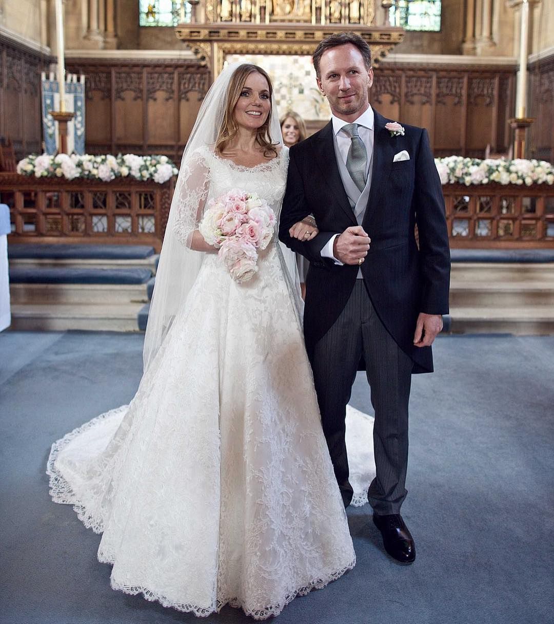 Geri Halliwell i Christian Hormer świętują trzecią rocznicę ślubu