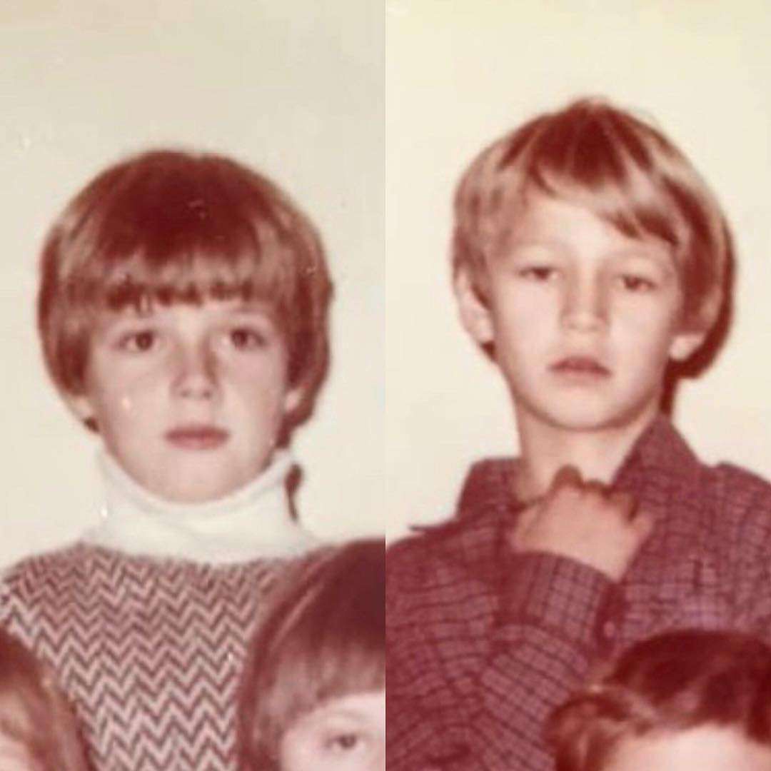 Rafał Trzaskowski(po lewej) i Michał Żebrowski (po prawej) w dzieciństwie
