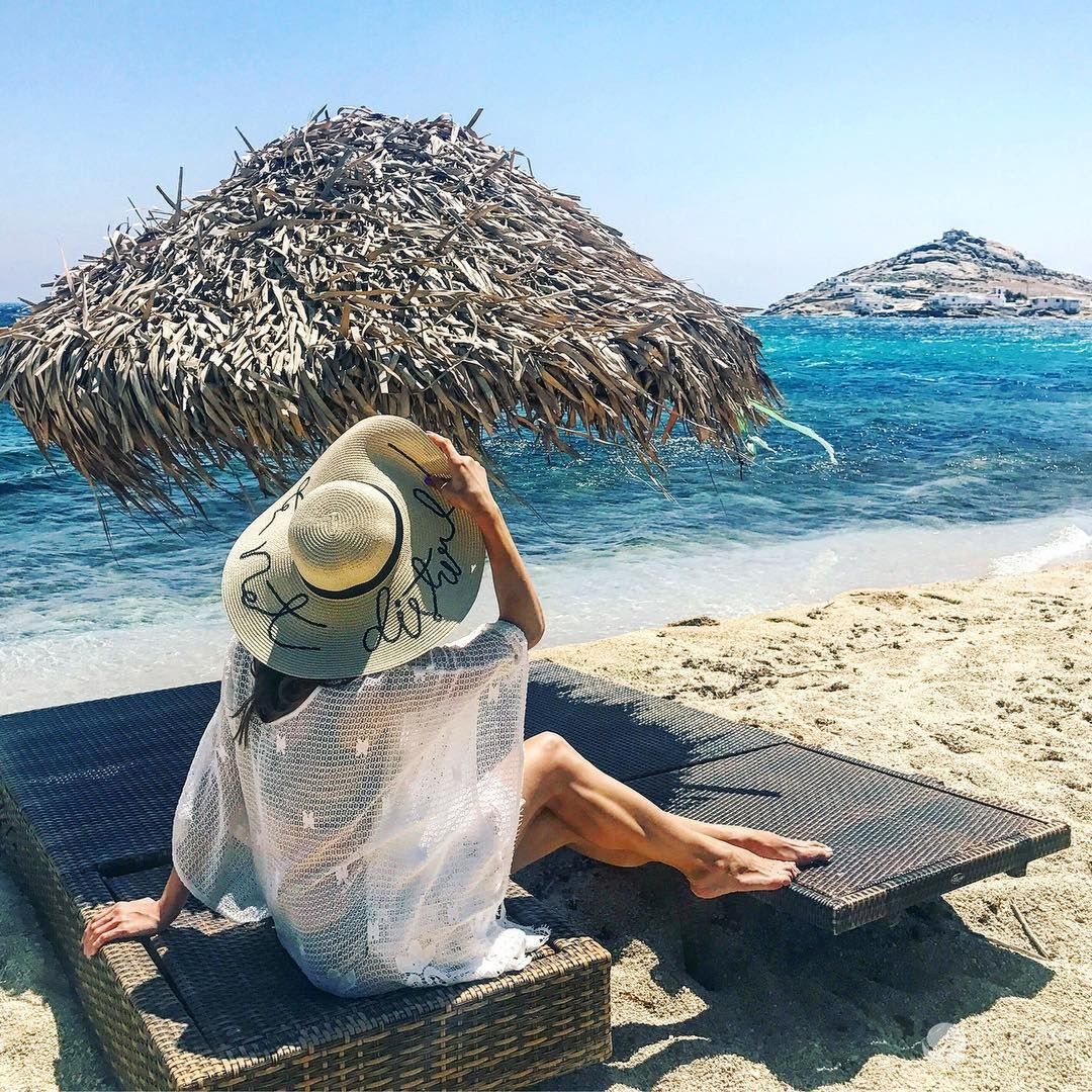 Anna Wendzikowska odpoczywa na Mykonos
