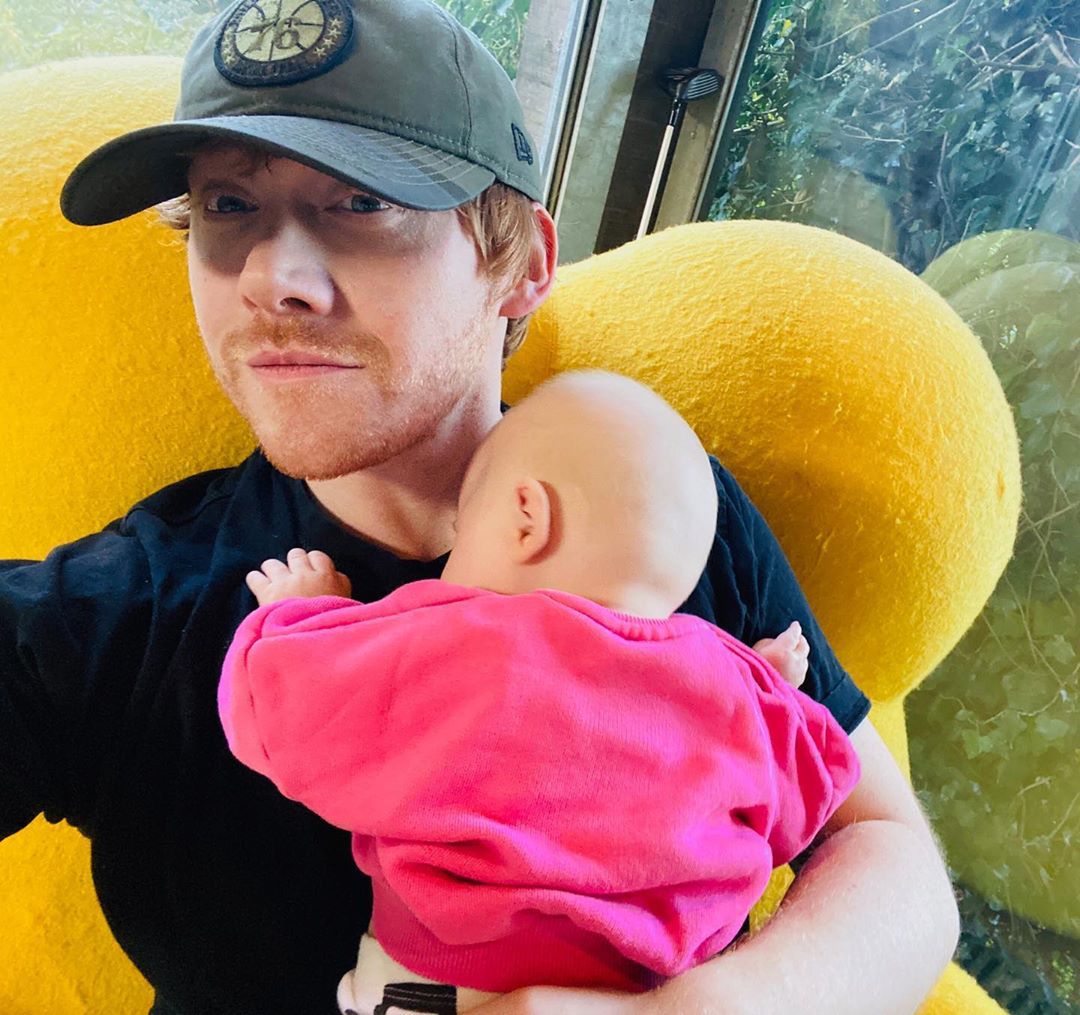 Rupert Grint z córeczką