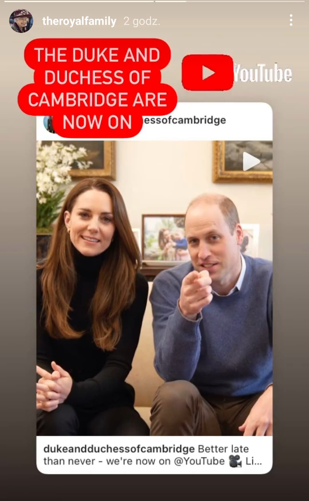 Kate i William założyli kanał na YouTubie