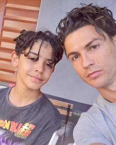 Cristiano Ronaldo z synem Juniorem