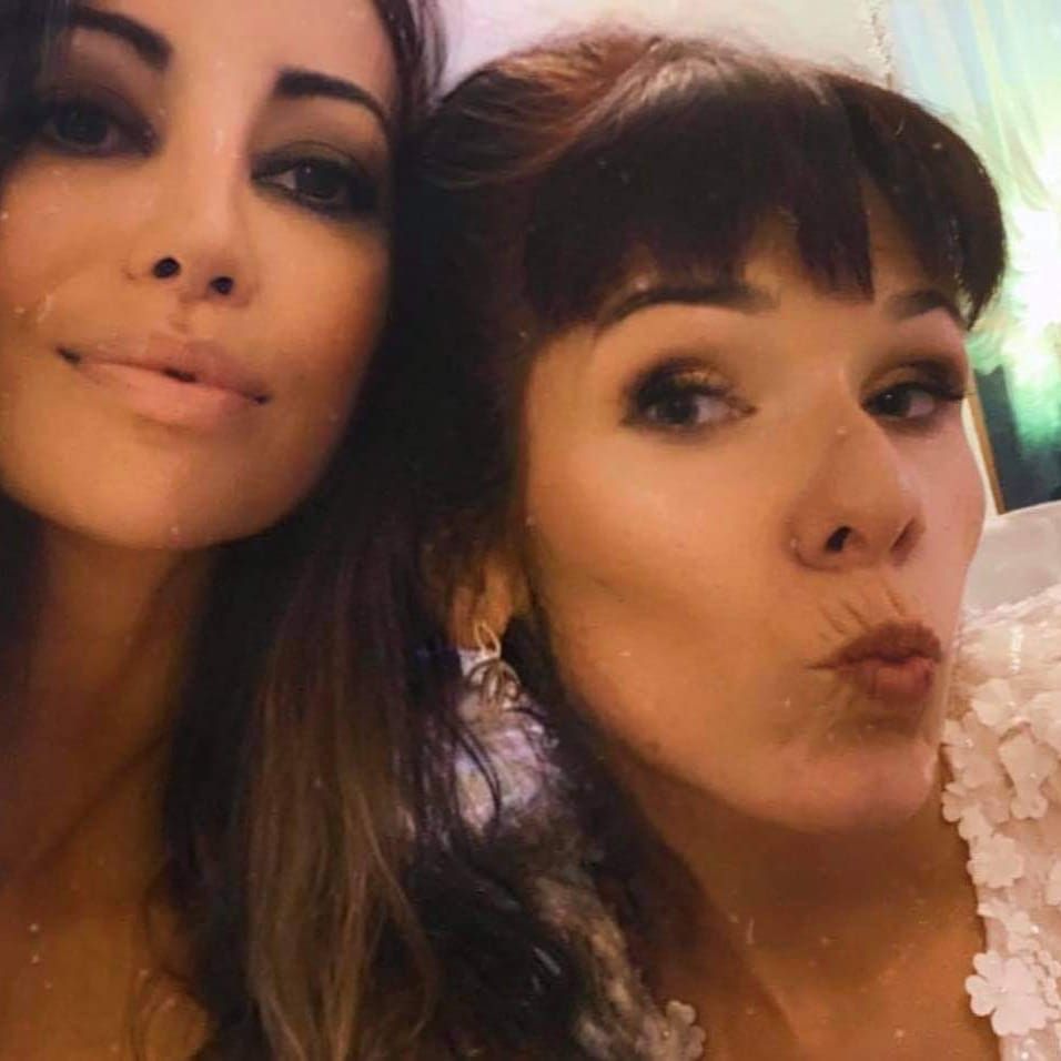 Jola Rutowicz na ślubie Eweliny Chodziutko