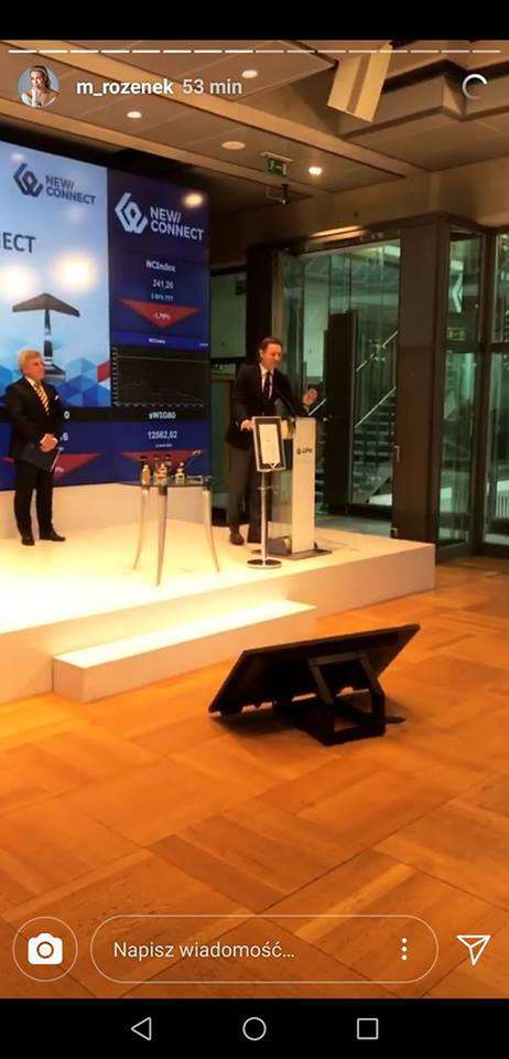 Radosław Majdan zadebiutował na giełdzie