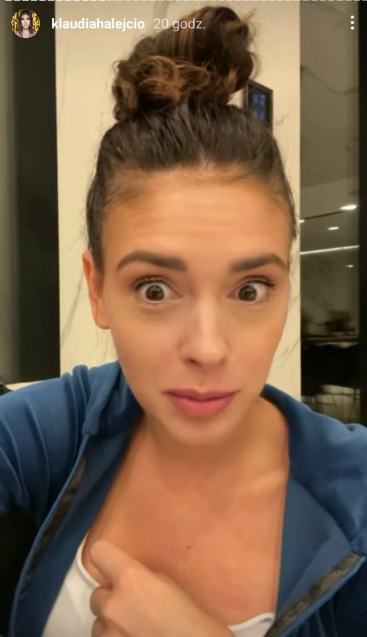 Klaudia Halejcio ma w domu mysz