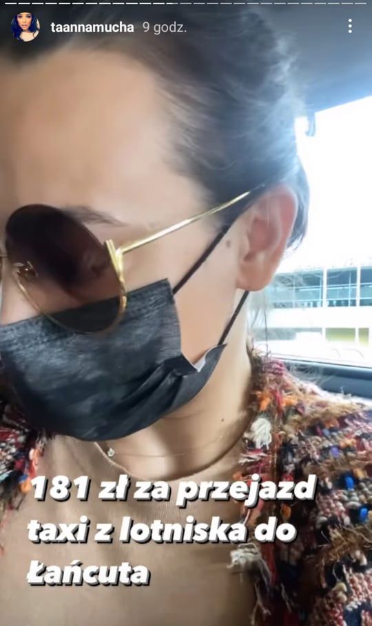 Anna Mucha - drogi kurs taksówką
