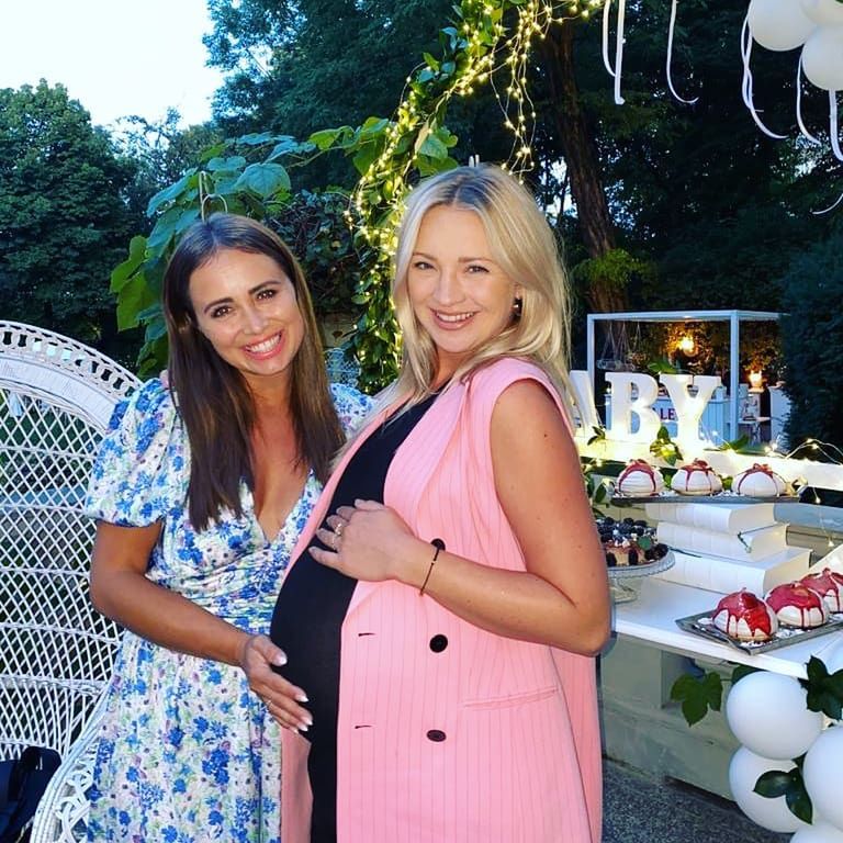 Barbara Kurdej-Szatan i Agnieszka Mrozińska - baby shower Basi