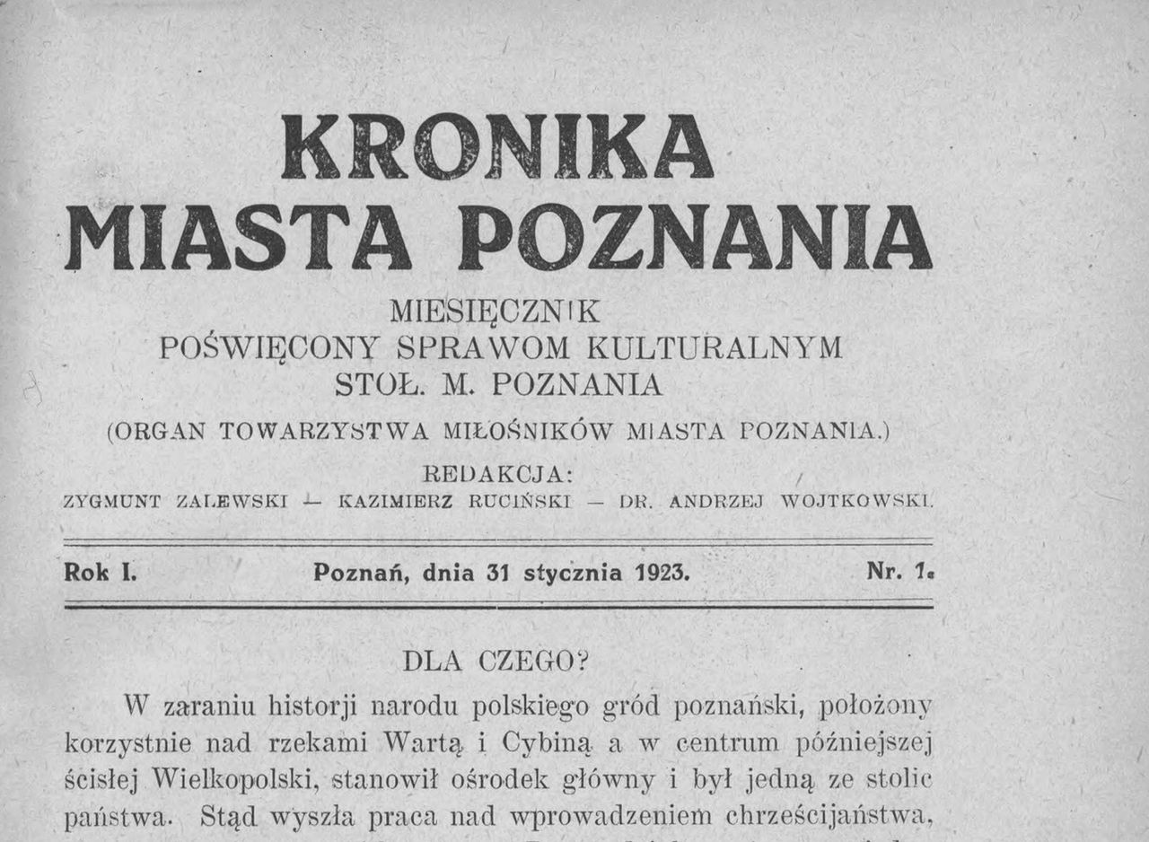 Stulecie Kroniki Miasta Poznania – jak zmieniała się na przestrzeni lat?