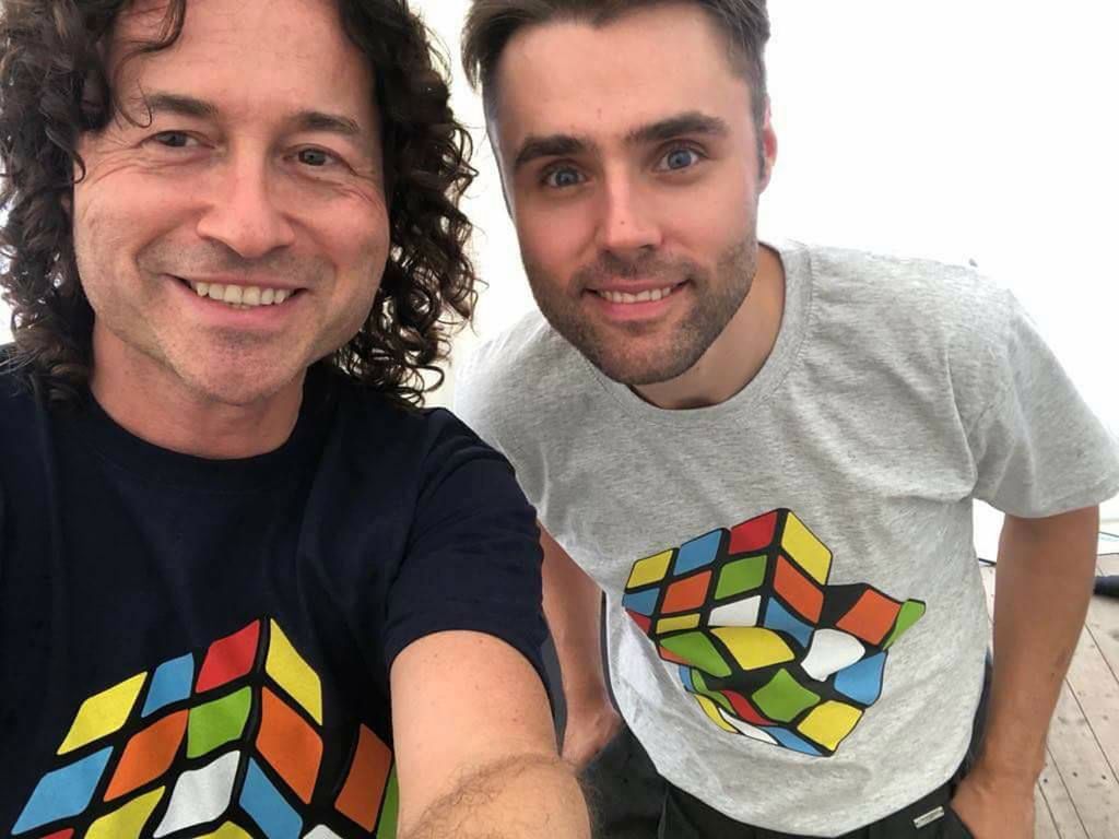 Marcin Januszkiewicz z Piotrem Rubikiem