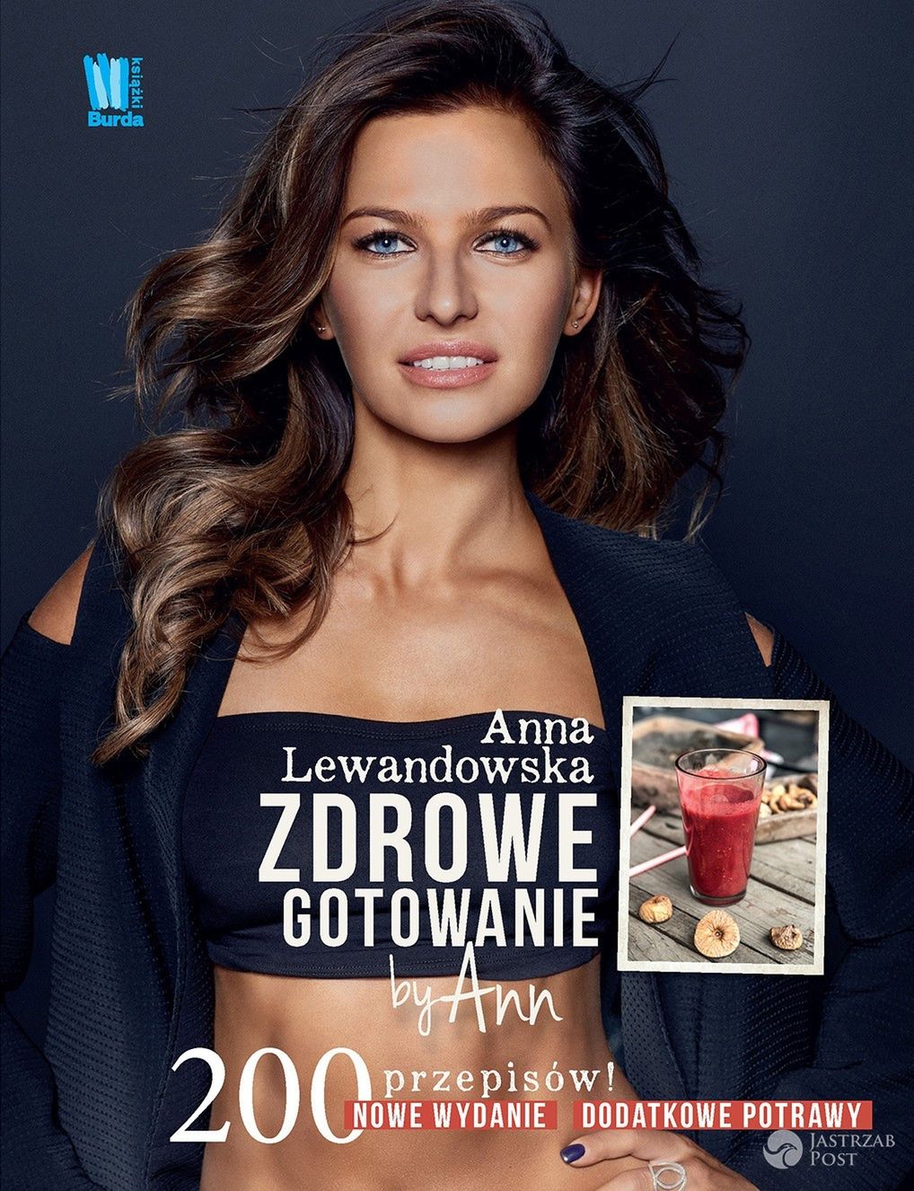 Anna Lewandowska ma zeza na okładce książki?