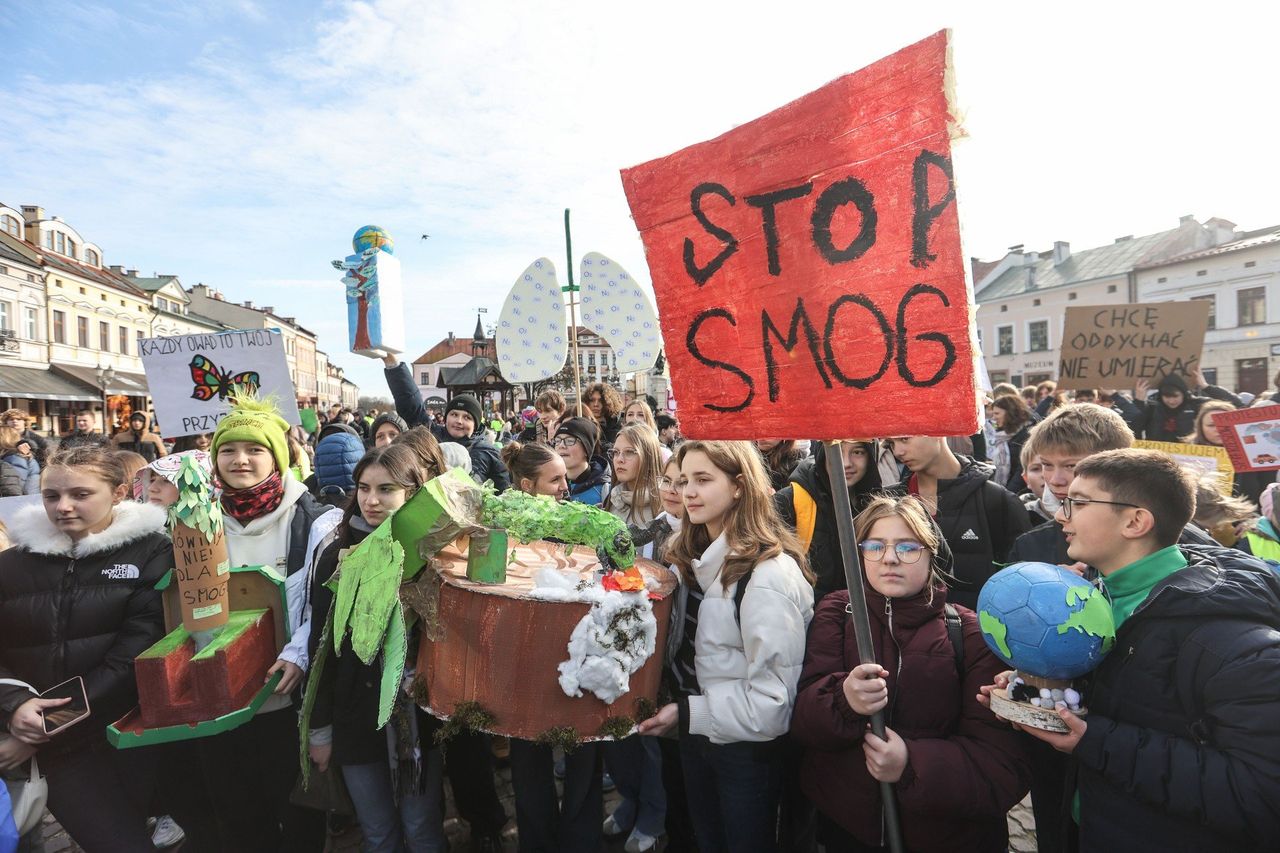 Rzeszów: Antysmogowy happening odbył się w centrum