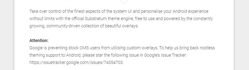 Twórcy Substratum wzywają do poparcia prośby o cofnięcie blokad w Androidzie. Teraz wiadomo już, że w najbliższym czasie Google nie planuje w tym zakresie żadnych zmian.