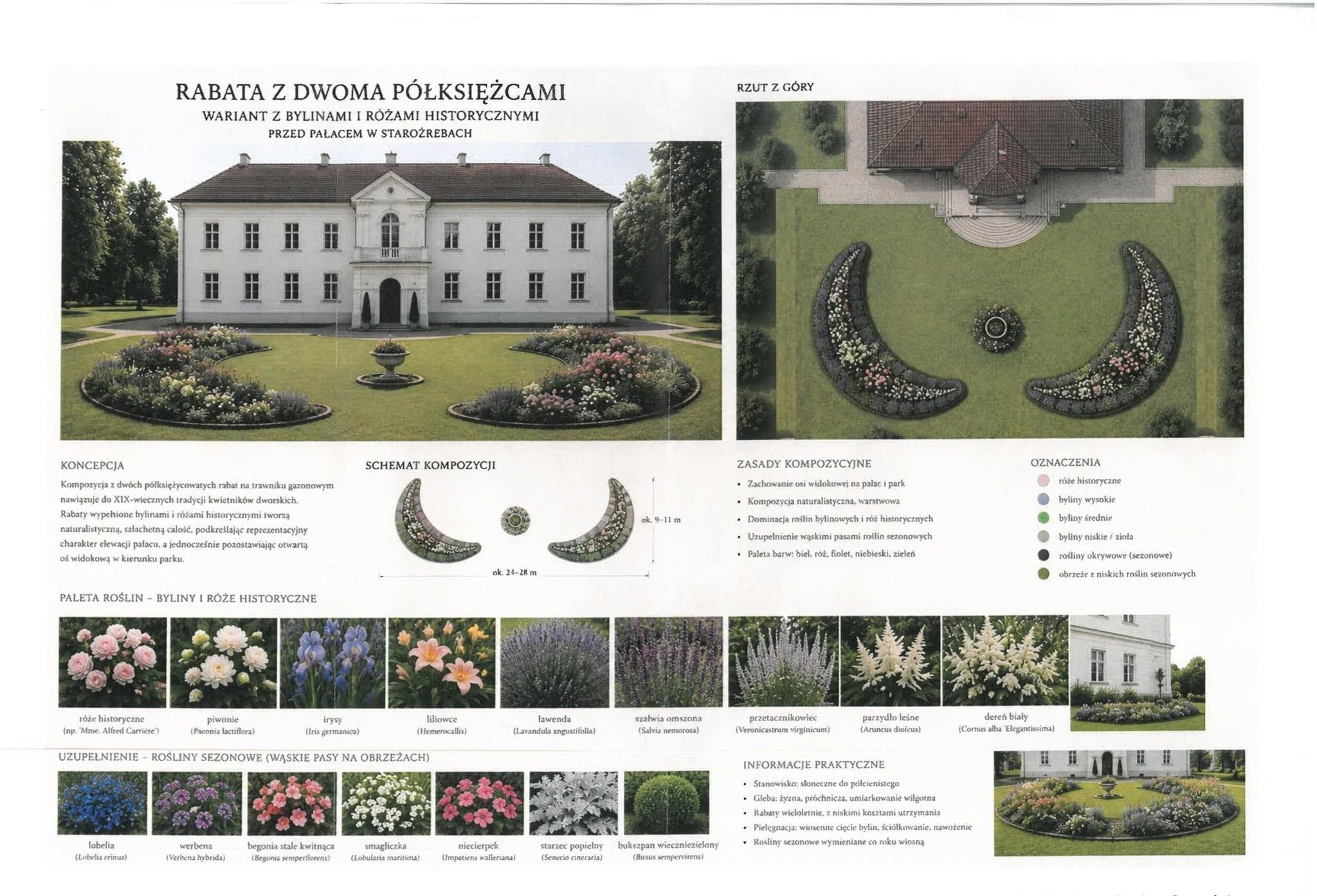 Wizualizacja zabytkowego parku w Staroźrebach